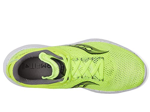 Saucony Women's Kinvara 14 Sneaker, Citron/Black, 6