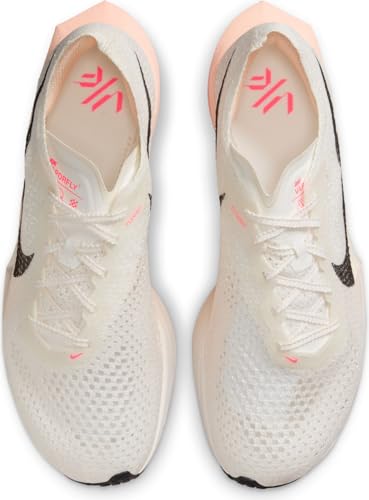 Nike Women's Vaporfly 3 Competition Running Shoes, Sail Black Crimson Tint Guava Ice, 8.5