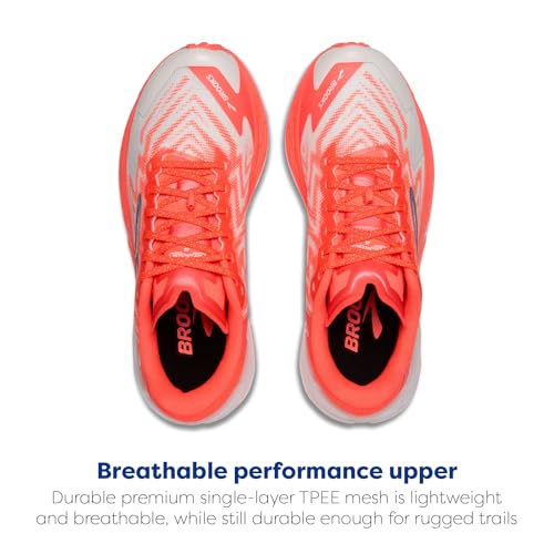 Brooks Women's Catamount 4 Speed Trail Running Shoe - Bit of Blue/Flame/Legion Blue - 7.5 Medium