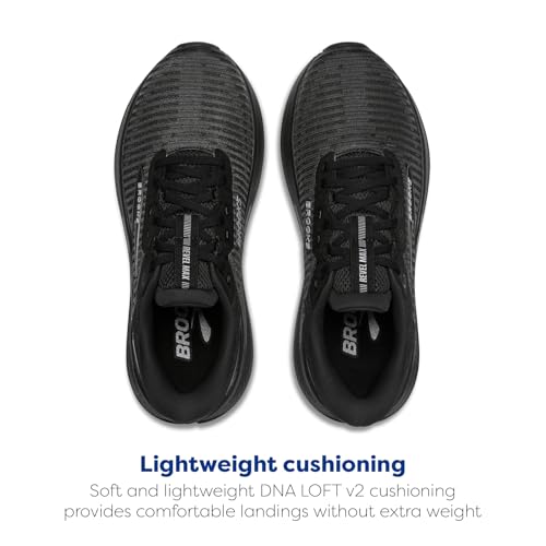 Brooks Men’s Revel Max Neutral Running & Walking Shoe - Black/Black/Ebony - 13 Medium