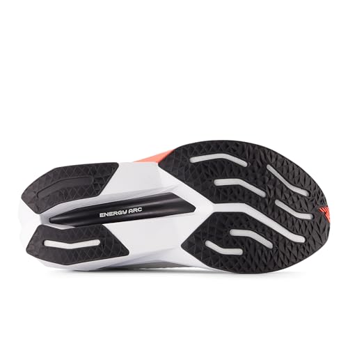 New Balance Women's FuelCell SuperComp Trainer V3 Running Shoe, Sea Salt/Urgent Red/Black, 9 M