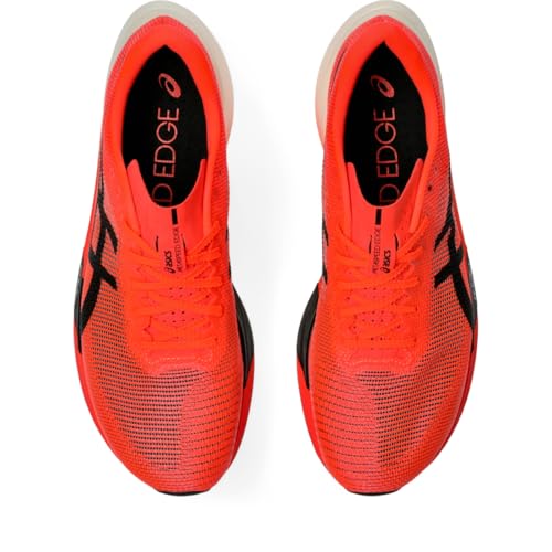 ASICS Unisex METASPEED Edge 3 Running Shoe, 5.5M / 7W, Sunrise RED/Black