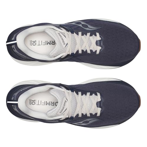 Saucony Men's Triumph 22 Sneaker, Navy/Gum, 12