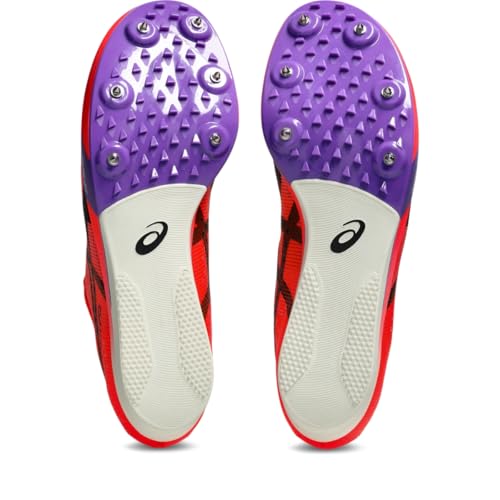 ASICS Unisex METASPEED LD LE 2 Track & Field Shoes, 12M / 13.5W, Flash RED/Black