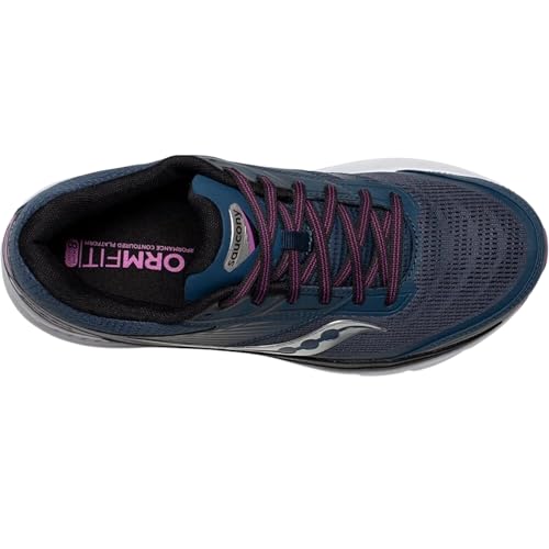 Saucony Women's Echelon 8 Running Shoe, Space-Razzle, 5.5 Medium