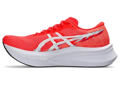 ASICS Men Magic Speed 4 Running Shoe, FLASH RED/WHITE, 7