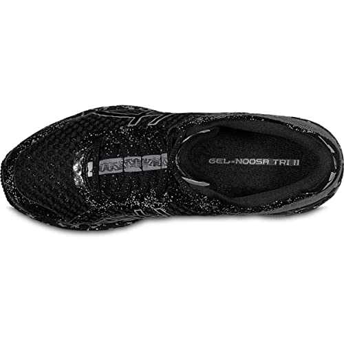 ASICS Women's GEL-Noosa Tri 11 Running Shoes, 9.5, BLACK/BLACK/CHARCOAL