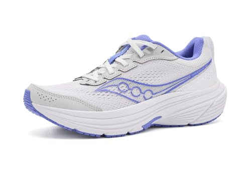 Saucony Women's Cohesion 19 Sneaker, Fog/Vinca, 8.5