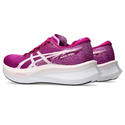 ASICS Women's Magic Speed 4 Running Shoes, 8, Purple Spectrum/Pale Pink