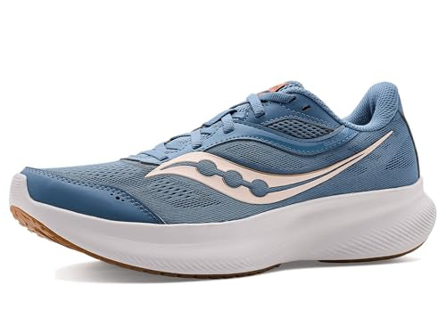 Saucony Women's Cohesion 18 Sneaker, Storm/Gum, 9