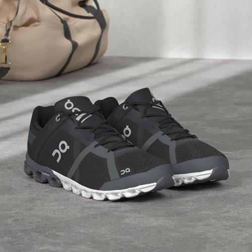 On Women's Cloud X Sneakers, Black/Asphalt, 5.5 Medium US