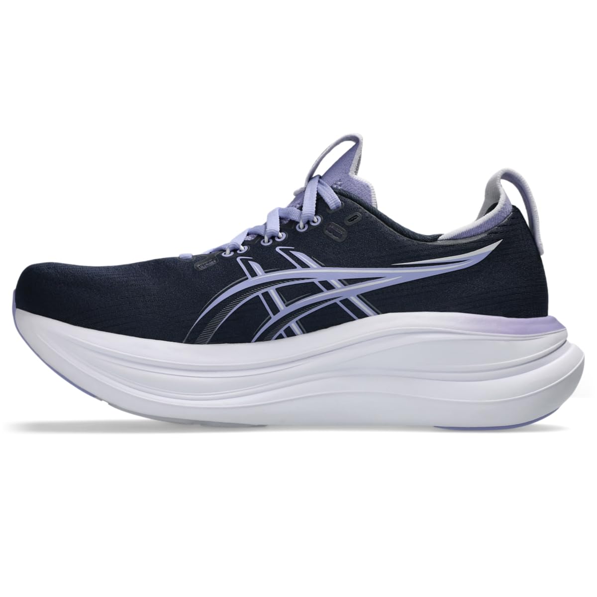 ASICS Women's Gel-Nimbus 28 Running Shoes, 5.5, Midnight/Bluebell