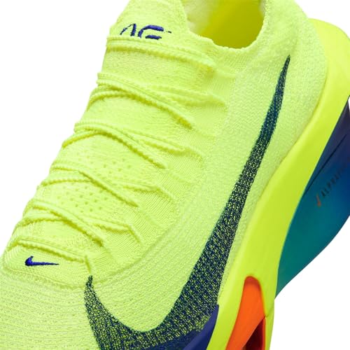 Nike Air Zoom Alphafly Next% 3 Mens Running Shoes Color: Neon Yellow/Dark Blue Size: EUR 42.5 | US 9 | UK 8