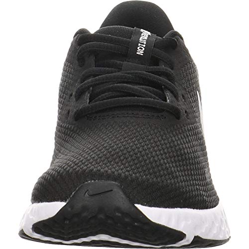 Nike Women's Women's Nike Revolution 5 Athletic Shoe, Black/White-Anthracite, 5 Regular US