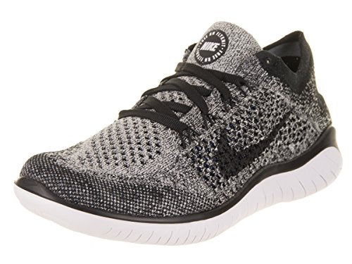 Nike Womens WMNS Free RN Flyknit 2018 942839 101 - Size 5.5W White/Black