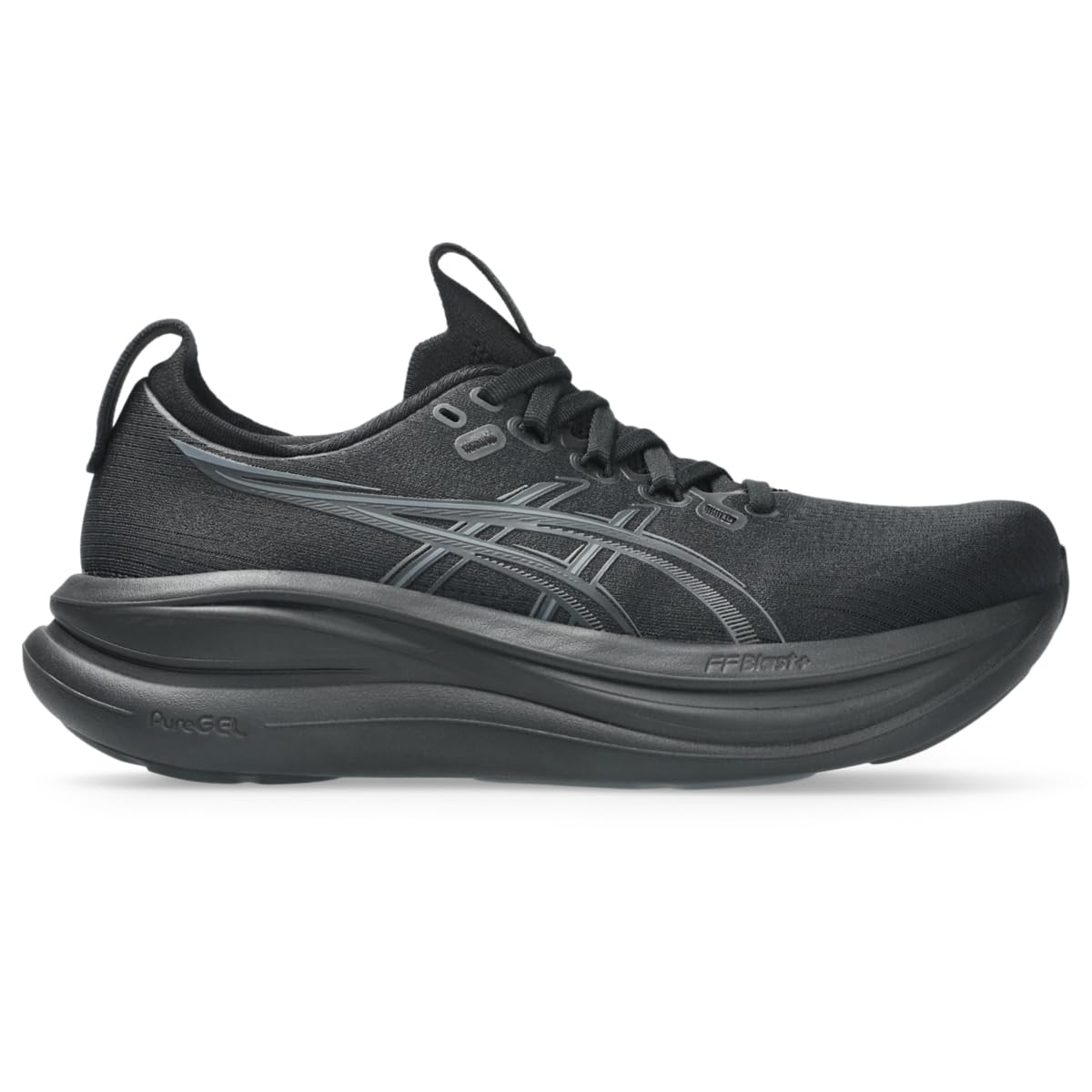 ASICS Women's Gel-Nimbus 28 Running Shoes, 5.5, Black/Graphite Grey