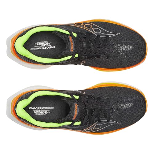 Saucony Men's Endorphin Speed 5 Sneaker, Black/Vo2, 12