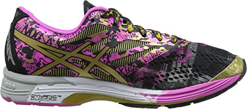ASICS Women's Gel-Noosa TRI 10 Gr Running Shoe, Black/Gold/Gold Ribbon, 5.5 M US