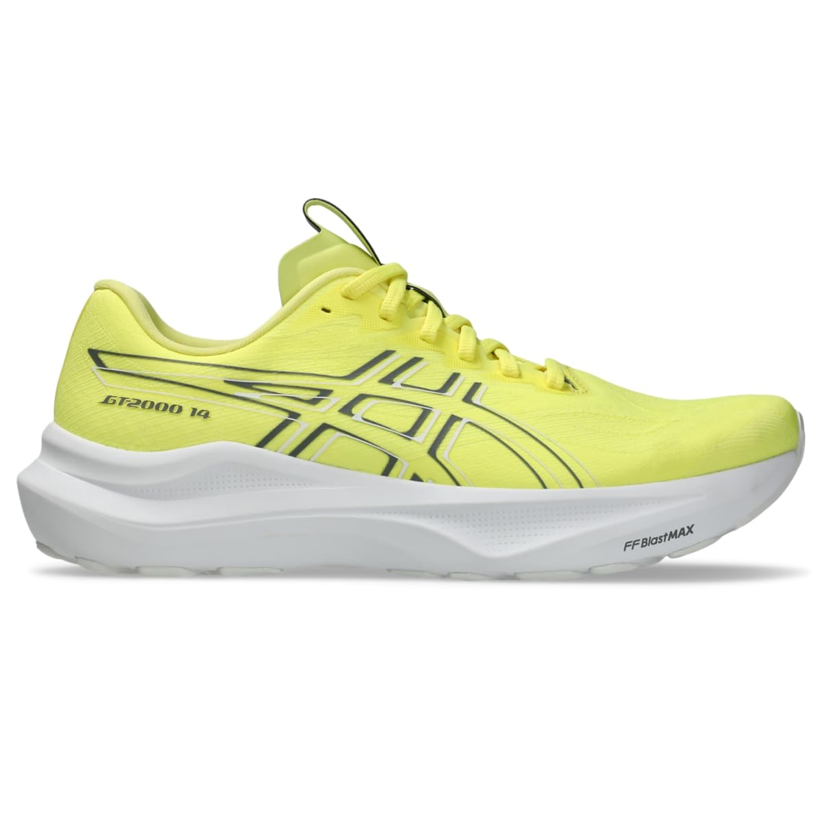 ASICS Men's GT-2000 14 Running Shoes, 9.5, Citron/Steel Grey
