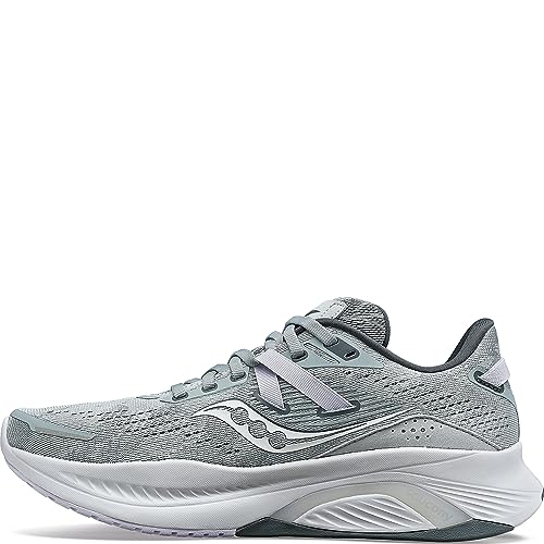 Saucony Women's Guide 16 Sneaker, Concrete/Mauve, 12