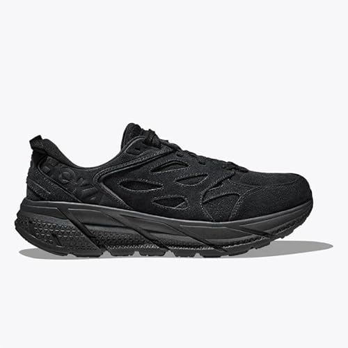 Hoka Unisex Clifton L Suede Black/Black Men's 5.5, Women's 6.5 Medium