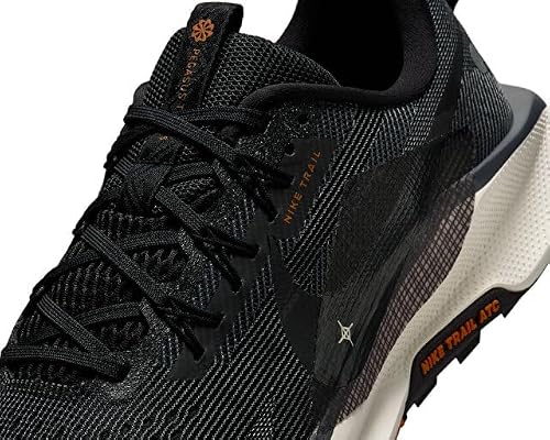 Nike Pegasus Trail 5 Men's Trail Running Shoes (DV3864-006, Black/Monarch/Pale Ivory/Off Noir) Size 7