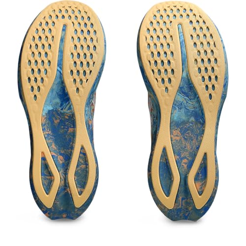 ASICS Women's Women's Noosa Tri 16Sneaker, Nature Blue Faded Orange, 8.5 US
