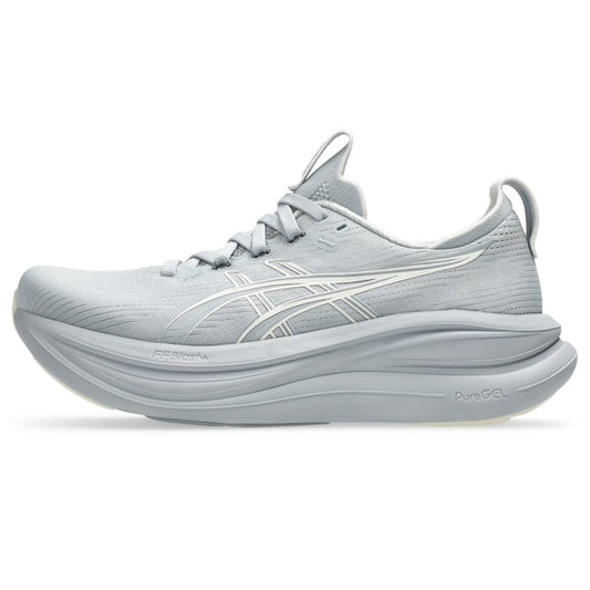 ASICS Women's Gel-Nimbus 28 Running Shoes, 5.5, Piedmont Grey/Cream