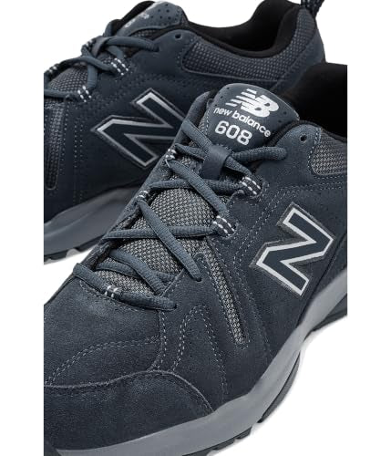New Balance Men's 608 V5 Casual Comfort Cross Trainer, Orca/Gunmetal/Orca, 9.5 W