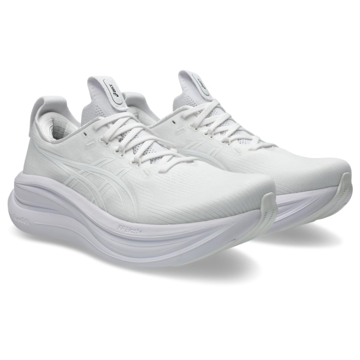 ASICS Men's Gel-Nimbus 28 Running Shoes, 10.5, White/White
