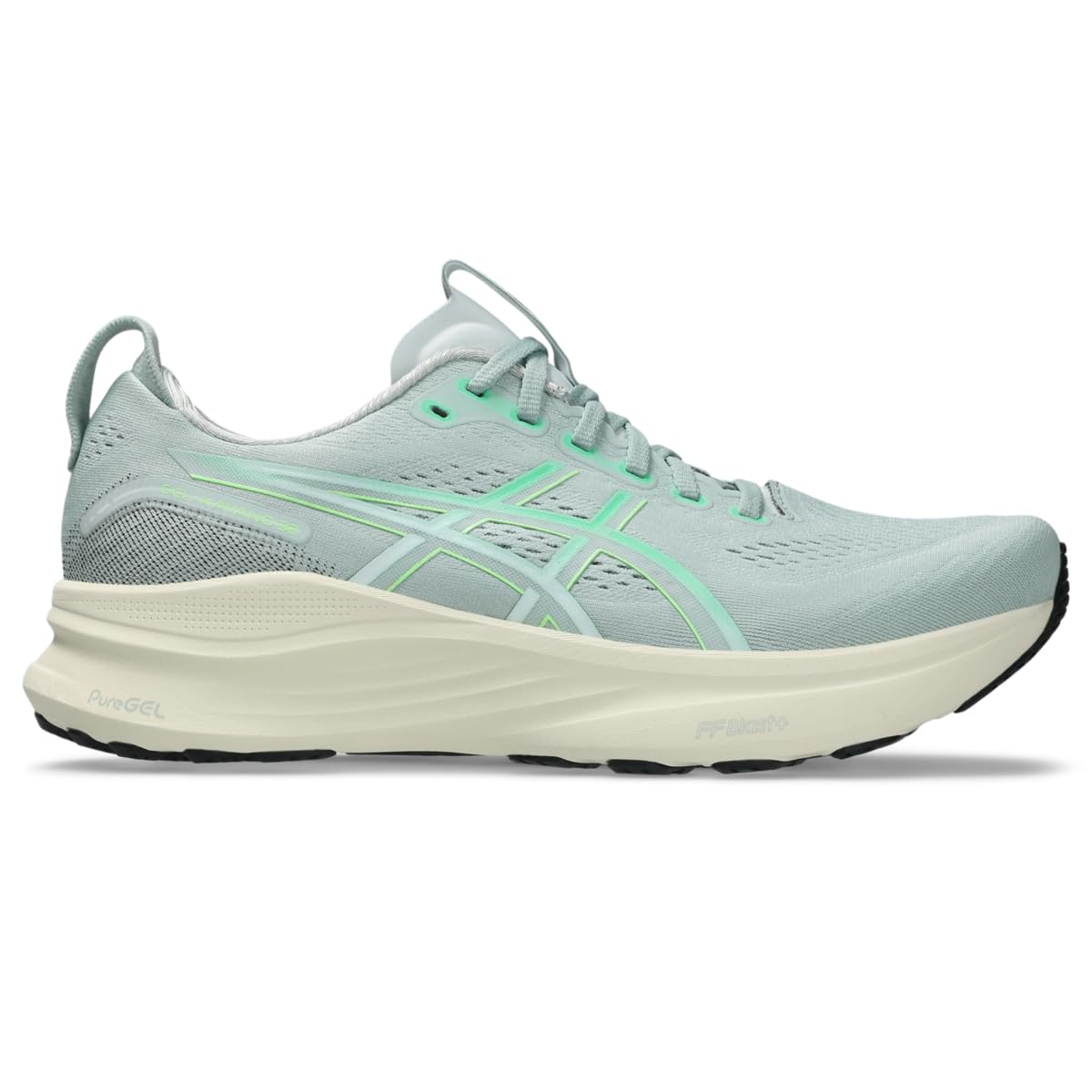 ASICS Men's Gel-Kayano 32 Running Shoes, 12, Cold Moss/Vital Green