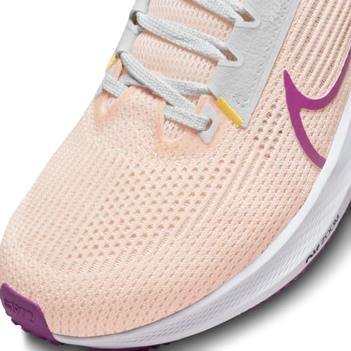 Nike Women's W Air Zoom Pegasus 40 Running Shoes, Guava Ice Vivid Purple Amber Brown, 7 US