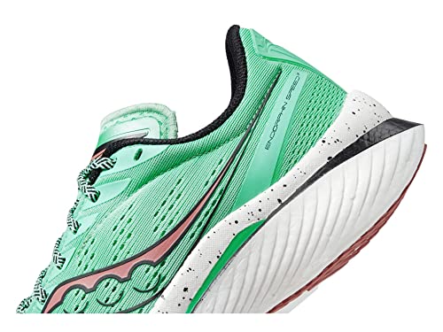 Saucony Women's Endorphin Speed 3 Sneaker, Sprig/Black, 10