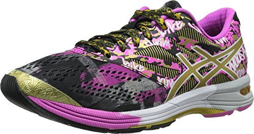 ASICS Women's Gel-Noosa TRI 10 Gr Running Shoe, Black/Gold/Gold Ribbon, 5.5 M US