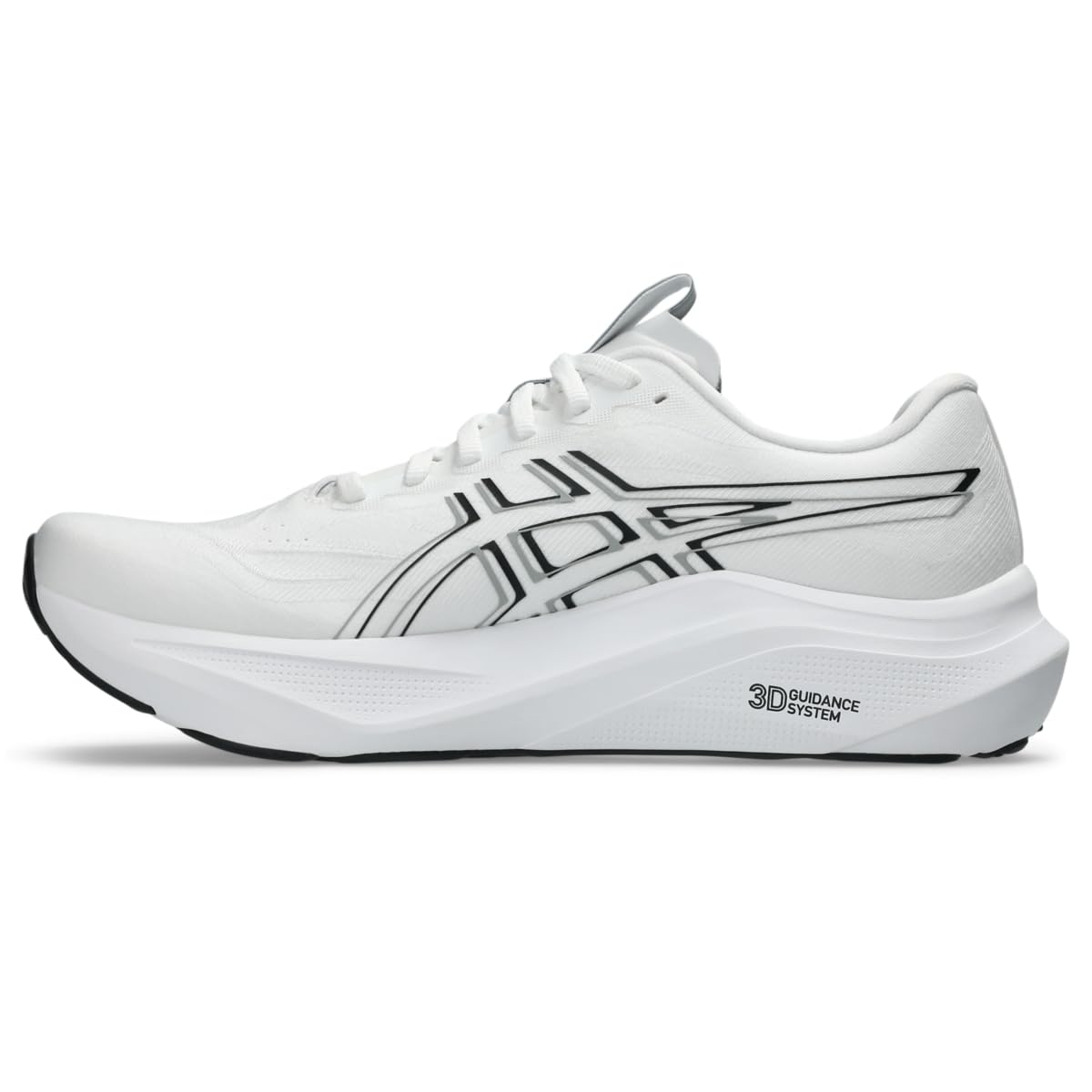 ASICS Men's GT-2000 14 Running Shoes, 9.5, White/Black