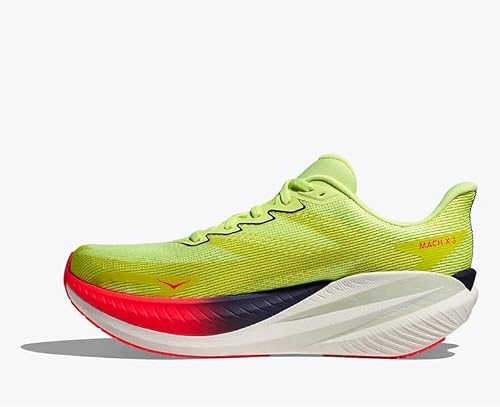 HOKA Mens Mach X 3 (Neon Yuzu/Squid Ink, US Footwear Size System, Adult, Men, Numeric, Medium, 9.5) - alternate view 3