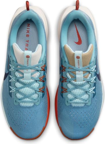 Nike Pegasus Trail 5 Men's Trail Running Shoes (DV3864-402, Denim Turquoise/Glacier Blue) Size 8 - alternate view 4