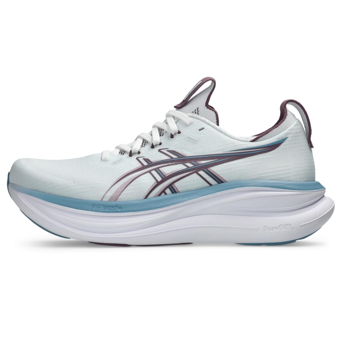 ASICS Women's Gel-Nimbus 28 Running Shoes, 5.5, Arctic Blue/Velvet Purple