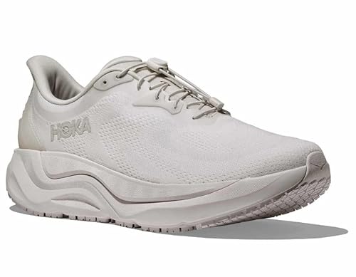Hoka Men's Arahi Slip Resistant Sneaker, White/White, 10