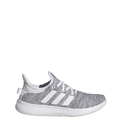 Adidas Women's Cloudfoam Pure, White/White/Black, 5.5