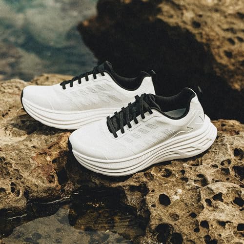 NORTIV 8 Women's Walking Shoes Cushion Running Tennis Shoes ActiveFloat Non-Slip Comfortable Breathable Workout Gym Sports Athletic Fashion Sneakers,Size 8.5,White,SNWS245W