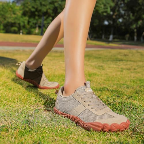 UBFEN Womens Barefoot Shoes Mens Wide Toe Box Zero Drop Minimalist Sneakers