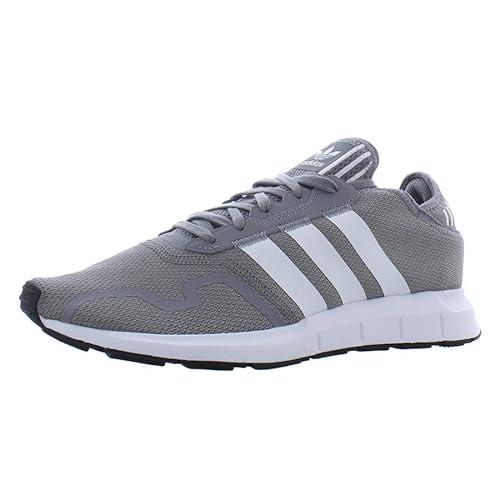adidas Swift Run X Mens Shoes Size 12, Color: Grey/Clear White/Black/Shadow Grey