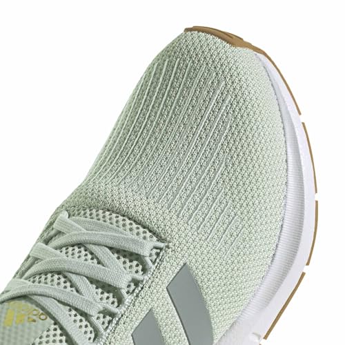 adidas Women's Swift Run 1.0, Linen Green/White, 9.5