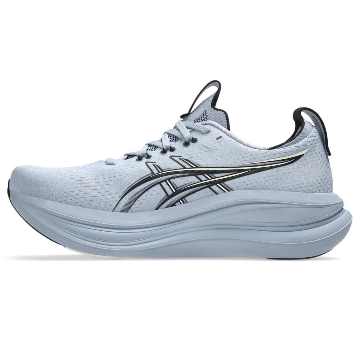 ASICS Men's Gel-Nimbus 28 Running Shoes, 10.5, Grey Blue/Black
