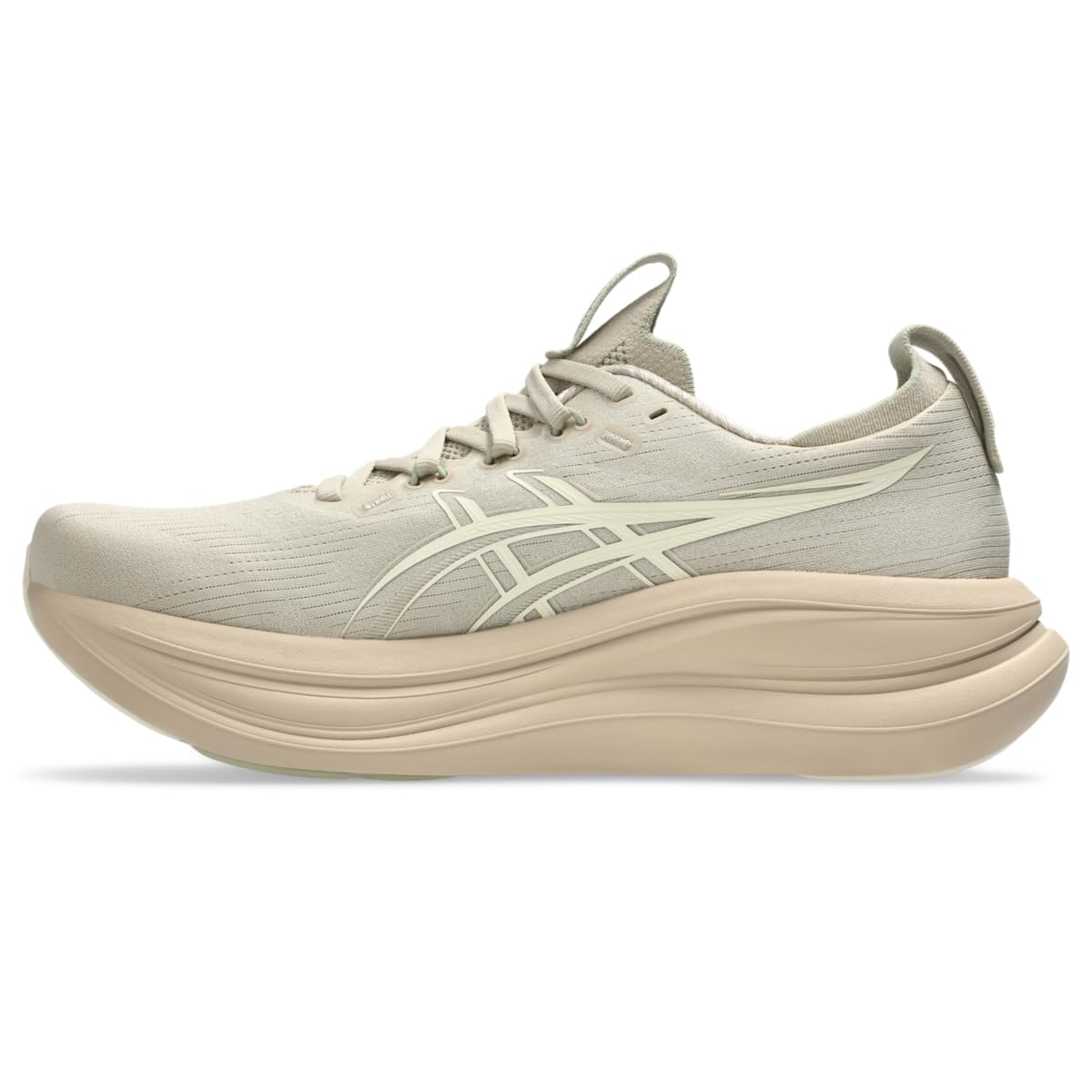 ASICS Men's Gel-Nimbus 28 Running Shoes, 10.5, Feather Grey/Cream - alternate product view 4