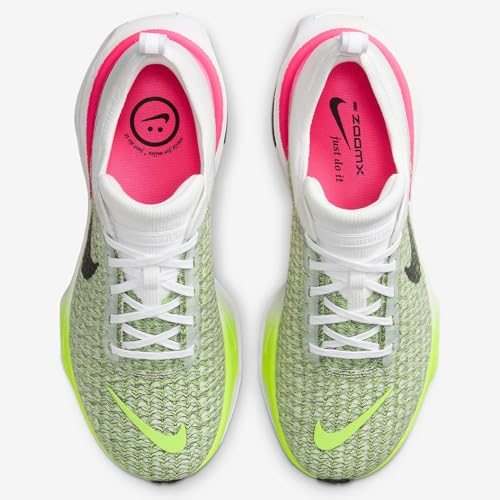 Nike Men's Invincible 3 Road Running Shoes (White/Volt/Hyper Pink/Black, us_Footwear_Size_System, Adult, Men, Numeric, Medium, Numeric_12_Point_5)