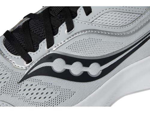 Saucony Men's Cohesion 18 Sneaker, Cloud/Black, 9.5 Wide