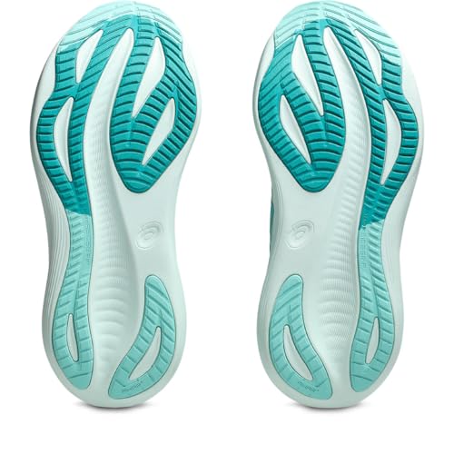 ASICS Gel-Cumulus 27 Black/Concrete, Wave Teal Illuminate Mint, 7 US