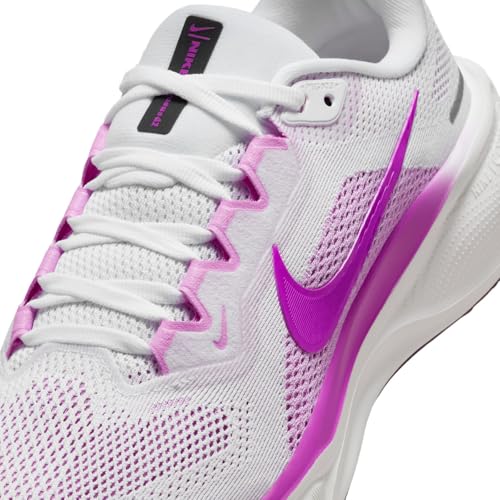 Nike Pegasus 41 Women's Road Running Shoes (FD2723-103, White/Black/Beyond Pink/Hyper Violet) Size 7